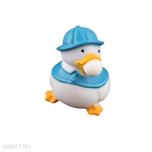 Most popular cute duck blow bubble squeeze toys stress relief toys