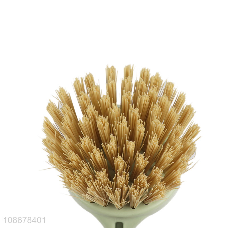 Latest products durable long handle kitchen pot brush dish brush for sale