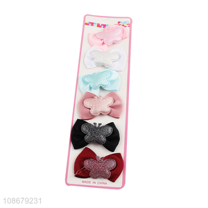 China products bowknot 6pcs girls hair ring hair rope for hair decoration