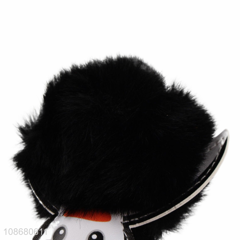 Yiwu factory cartoon penguin shape plush key chain for sale