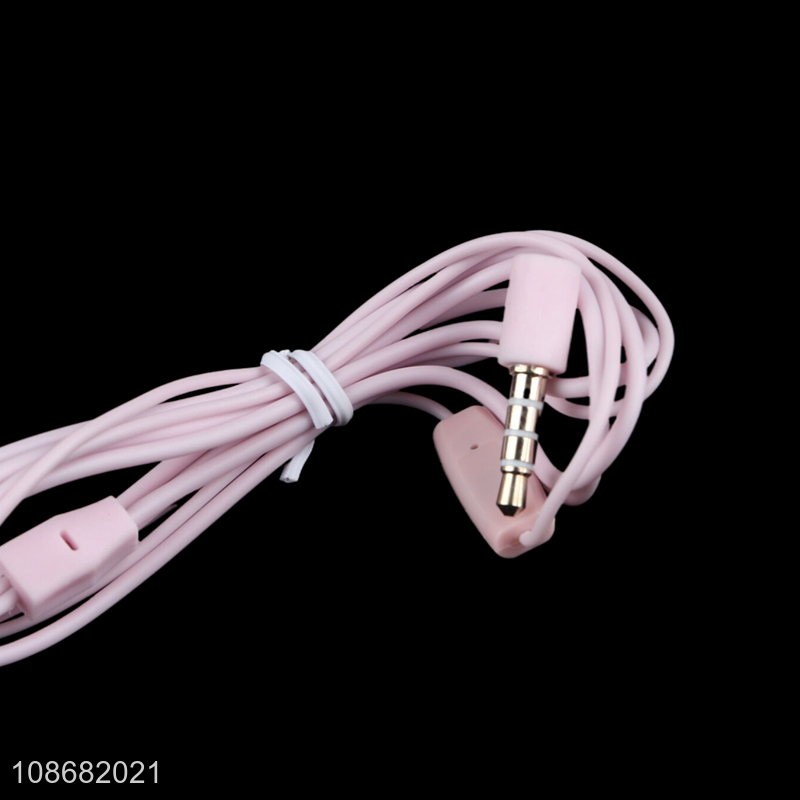 Good quality ergonomic design in-ear wired headphone stereo music earphone