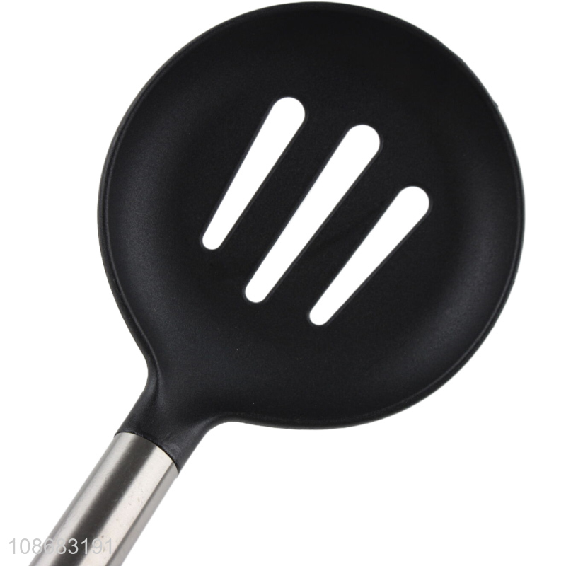 Factory price non-stick slotted spoon nylon cooking spoon kitchen utensils