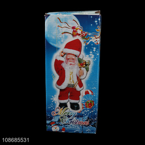 Top selling electric dancing santa claus toy for christmas decoration