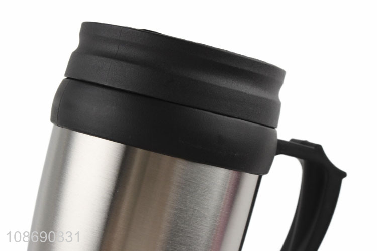 Factory supply 450ml plastic liner stainless steel car travel mug