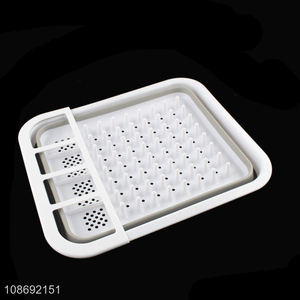 Best selling kitchen gadget folding dish drying rack drainer rack