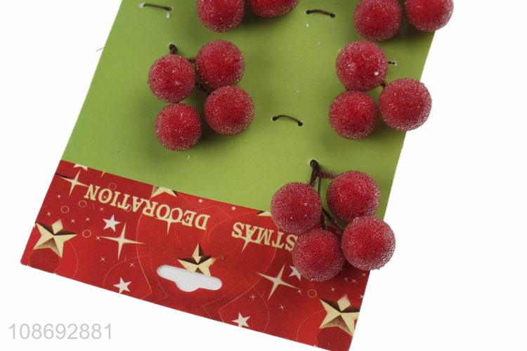 Latest products red berry pick artificial christmas picks for sale