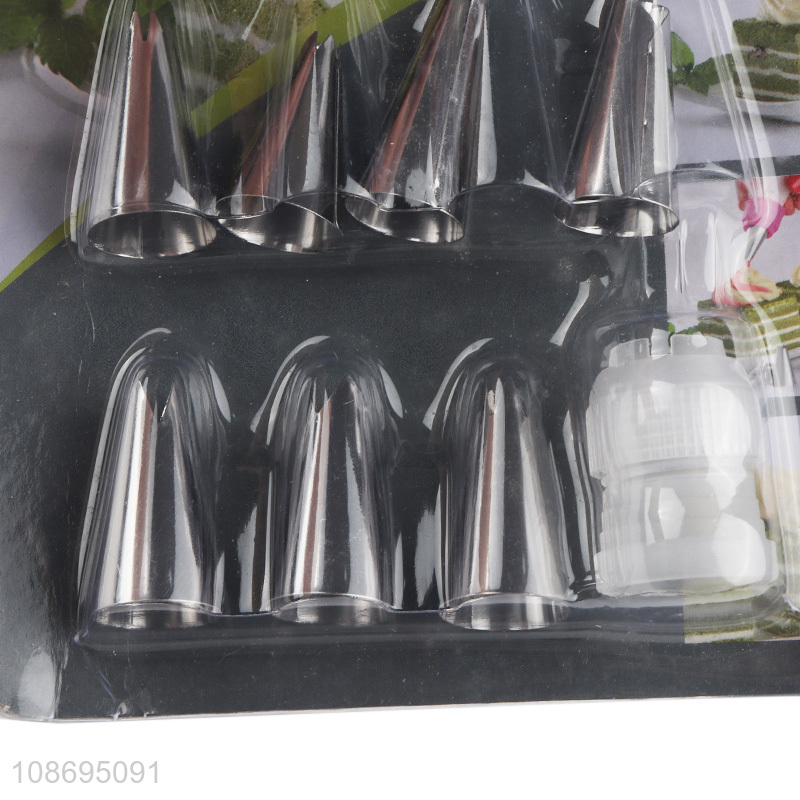 Wholesale cake decorating tool set icing piping tips converter set