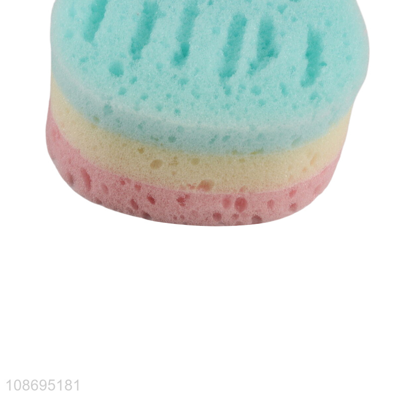 Wholesale soft bath sponge shower body scrubber for adults kids