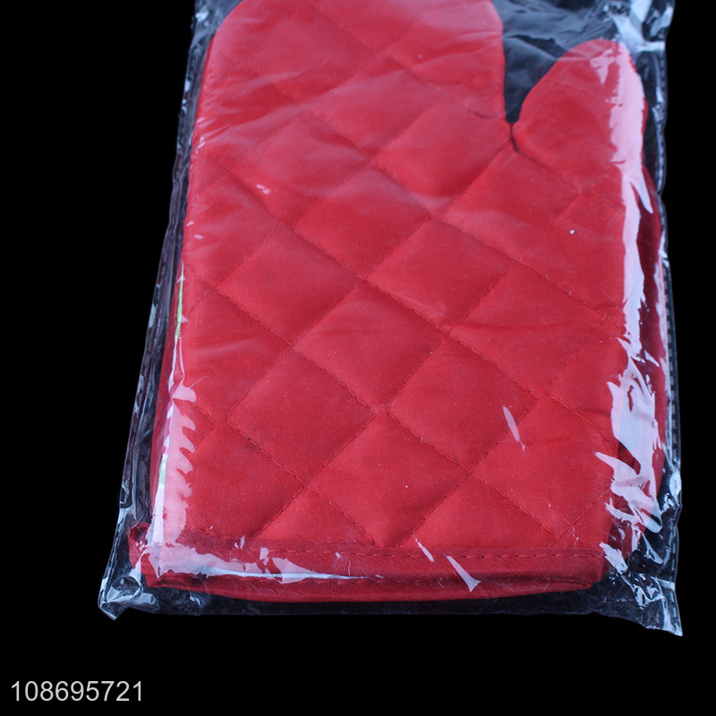 Top selling heat-resistant polyester oven mitt pot pad wholesale