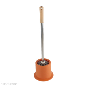 Wholesale cheap durable plastic toilet brush and holder set