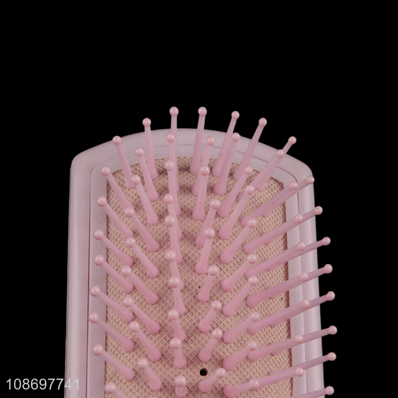 Wholesale anti-knotting airbag comb air cushion hairbrush with mirror