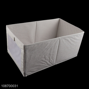 Hot sale visible clothes organizer foldable nonwoven wardrobe organizer bin