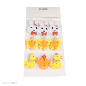 Online wholesale Easter wooden photo pegs clips Easter decorations