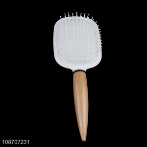 Wholesale massage airbag paddle hair brush detangling comb with mirror