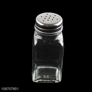 Yiwu market glass seasoning jar barbecue seasoning bottle for sale