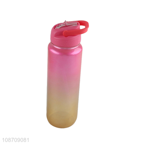 China imports 800ml plastic sports water bottle with flip straw for gym