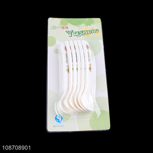 Good quality 6pcs plastic tasting spoon disposable dessert spoons