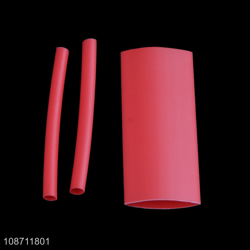 Wholesale 106pcs heat shrinkable insulation sleeves. including: black 10pcs 7.9*75mm,8pcs 9.5*75mm; 6pcs 12.7*75mm,153.2*45mm; 8pcs 4.8*45mm 6pcs 6.4*45mm; red 15pcs 3.2*45mm; 8pcs 4.8*45mm; 6pcs 6.4*45mm; 8pcs 9.5*45mm; 6pcs 12.7*45mm