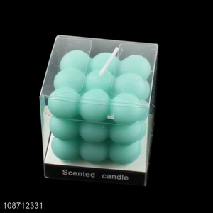 New products soy wax cube bubble aromatherapy candle scented candle