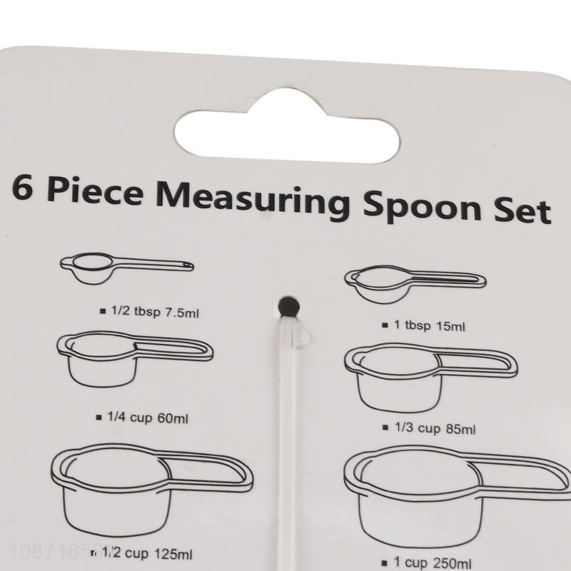 Good quality 6pcs kitchen gadget measuring tool measuring spoon set