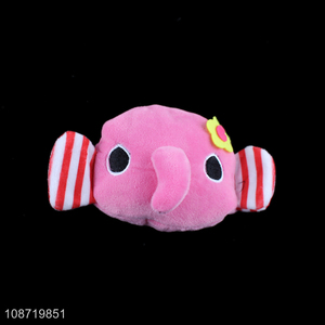 Hot sale kawaii cartoon elephant plush coin purse mini pocket wallet