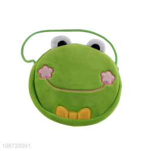 Popular product kawaii cartoon frog crossbody bag fluffy shoulder bag