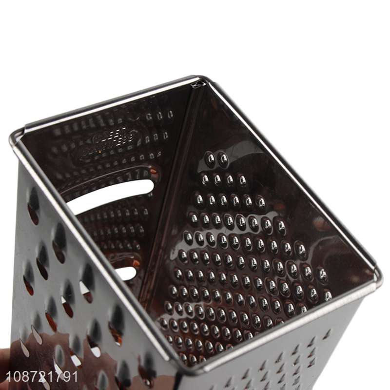 Wholesale 4 sided box grater multi-purpose stainless steel grater for kitchen