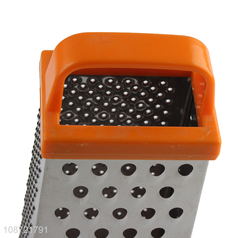 Wholesale 4 sided box grater multi-purpose stainless steel grater for kitchen