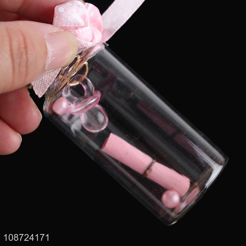 Wholesale clear glass drift bottle messenge bottle wishing bottle for girls