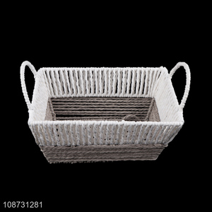 New product multi-purpose natural papyrus storage basket sundries storage basket