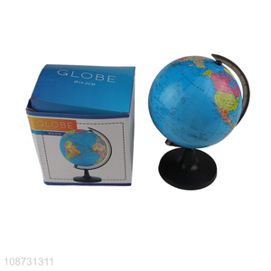 Good quality rotatable desktop world globe with stand for kids learning