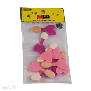 Wholesale 10pcs double-sided eye shadow applicators eyeshadow sponge for makeup