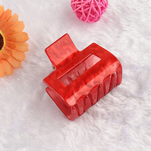 Wholesale anti-slip strong grip acrylic hair clips hair claw clips