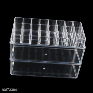 Good price transparent plastic makeup cosmetic storage box for bedroom