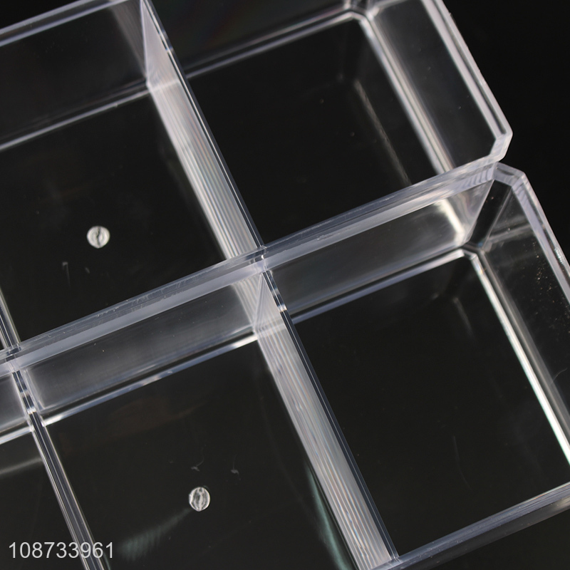 Yiwu market clear makeup cosmetic storage box lipstick display holder wholesale