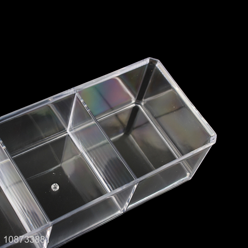 Yiwu market desktop clear makeup cosmetic display stand storage box for sale