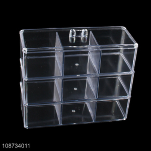 Latest design desktop makeup cosmetic storage box display box for sale