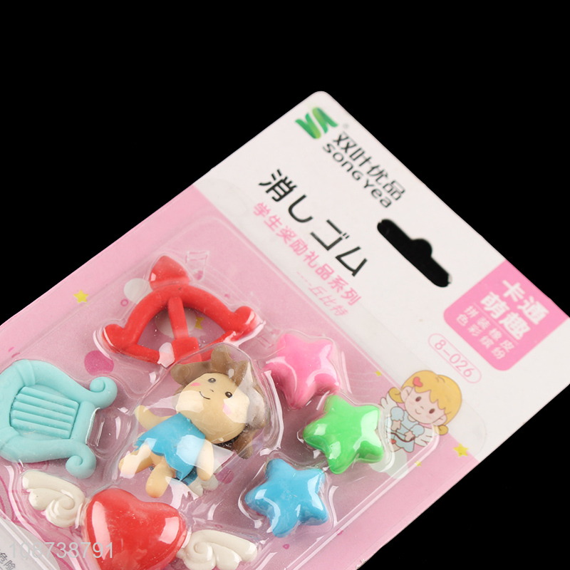 Online wholesale 3D cute erasers kids students school stationery