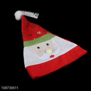 Good Quality Non-woven Christmas Hat Santa Hat for Adults and Children