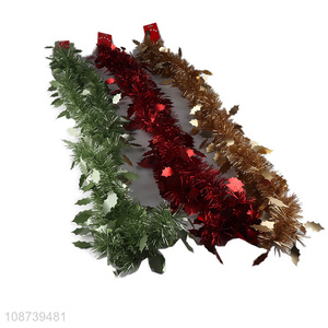 Wholesale indoor outdoor Christmas tinsel garland Xmas tree tinsel garlands