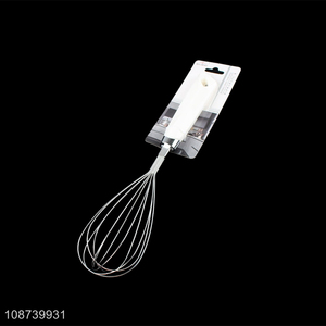 Good selling stainless steel handheld kitchen gadget egg whisk wholesale