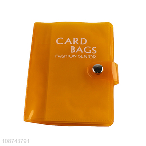 Factory wholesale card holder credit card holder with button