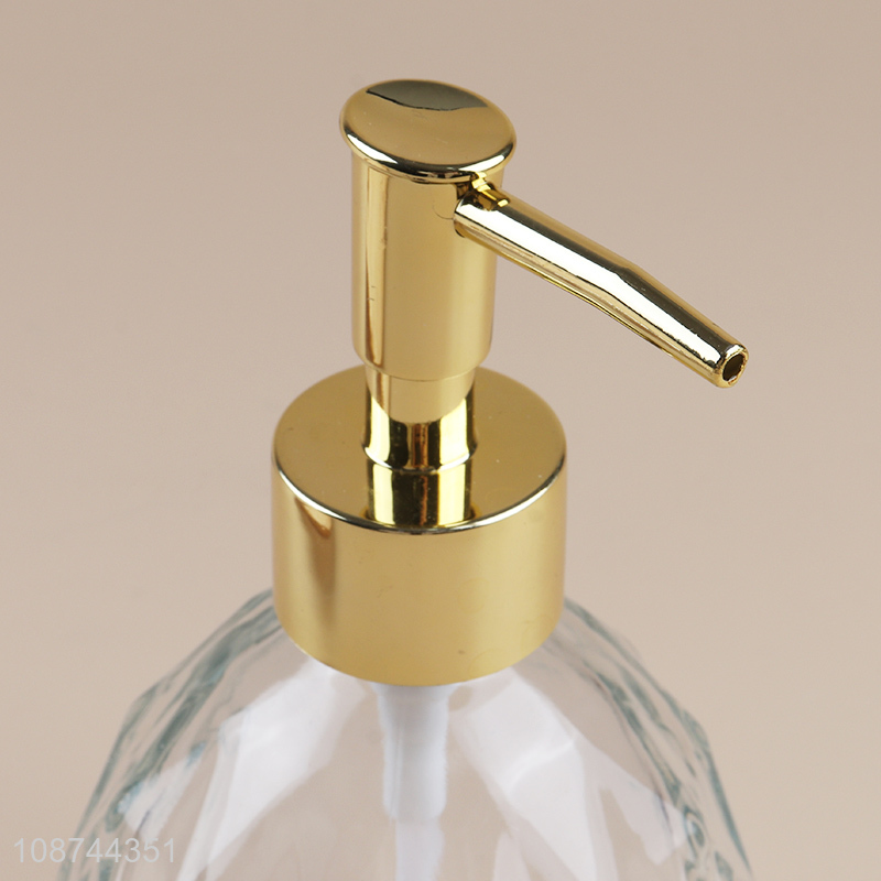 Best price glass bathroom accessories liquid soap dispenser bottle for home hotel