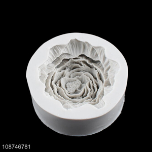 Hot selling 3D rose silicone molds non-stick dessert candle molds