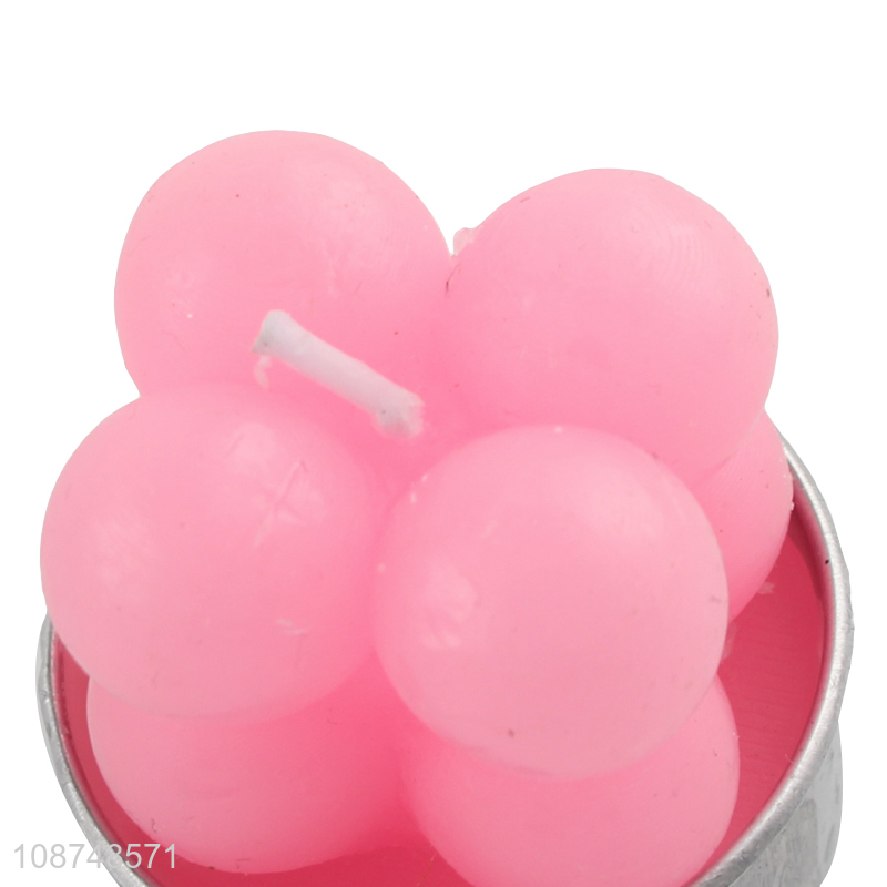 Hot selling decorative bubble candle scented candle wax tin candle