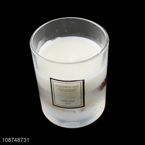 Wholesale scented candle fragrance candle glass jar candle for shower