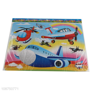 China Factory DIY Painting Airplane Jigsaw Puzzle Toy