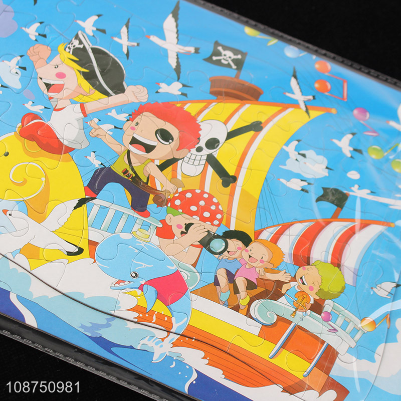 Customized cartoon pirate ship jigsaw puzzle toy for boys girls