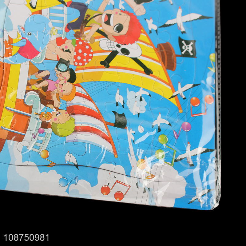 Customized cartoon pirate ship jigsaw puzzle toy for boys girls