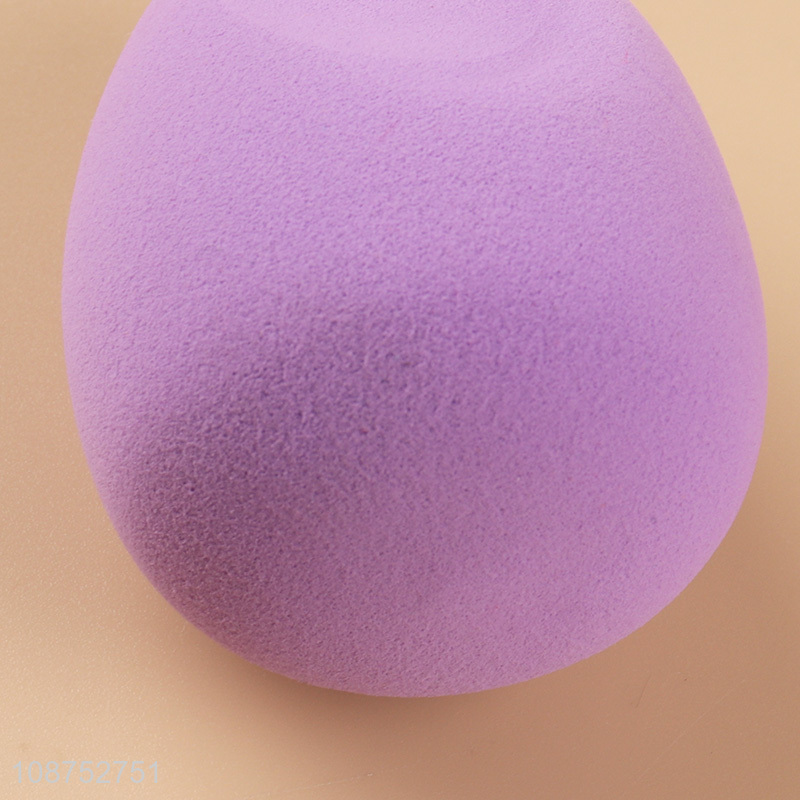 Hot sale purple soft reusable makeup sponge beauty blender